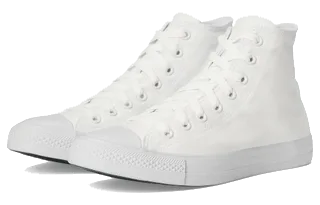 Converse Chuck Taylor All Star High-Top Sneaker Classic Shoes White Monochrome: Men's 5.5 - Women's 7.5 Medium, Canvas